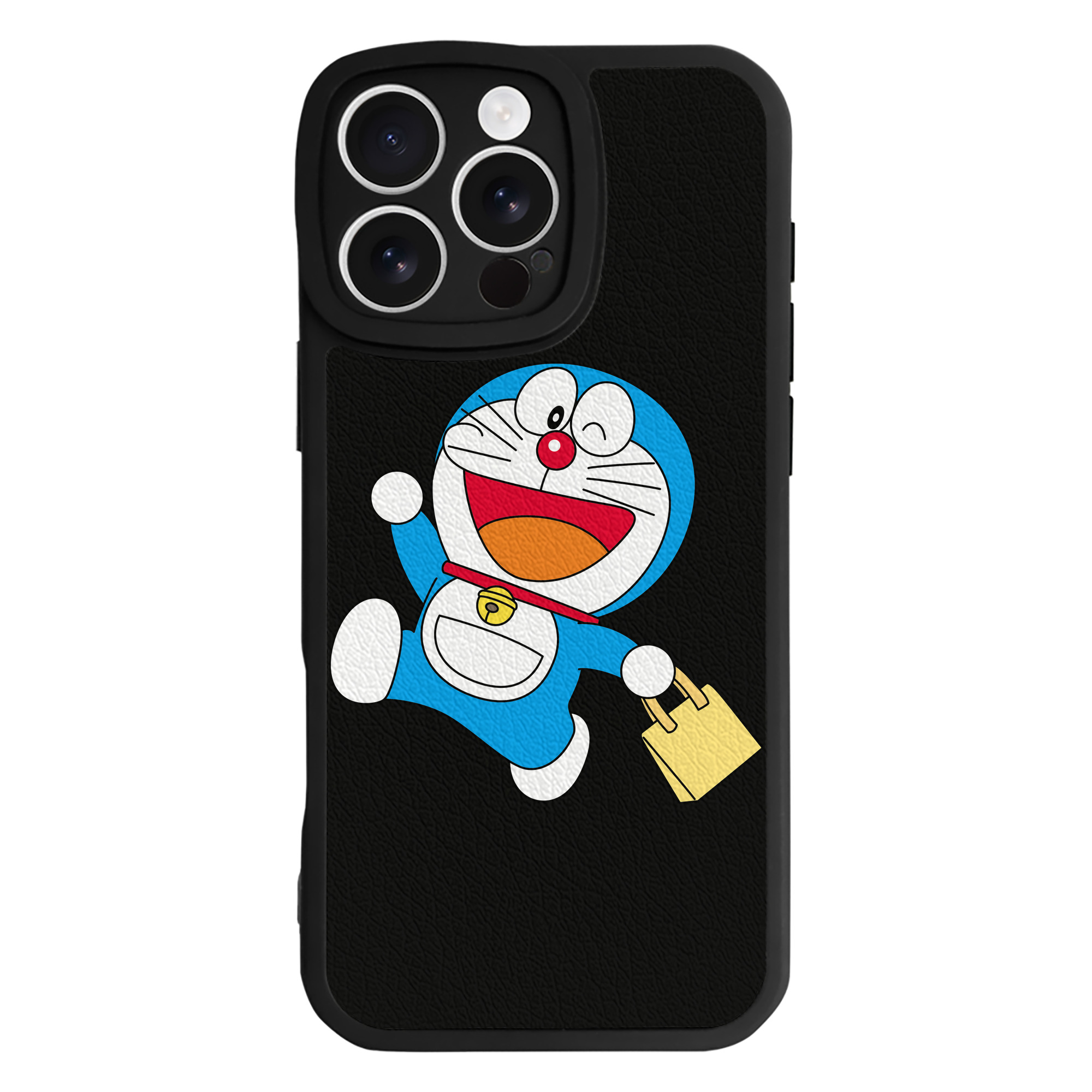 （画像用） ドラえもん Doraemon 【iPhone 16シリーズ対応】シリコンスマホケース（レザー調） 材質：シリコン